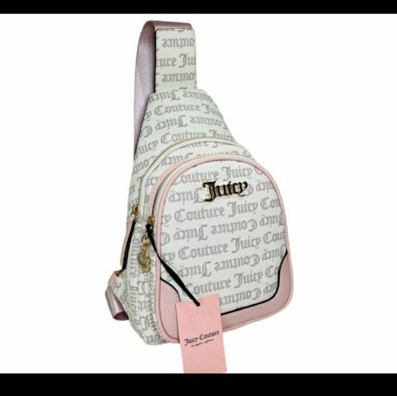 Juicy Couture Handbags - Juicy Couture Raising Star Pecan White Sling Bag